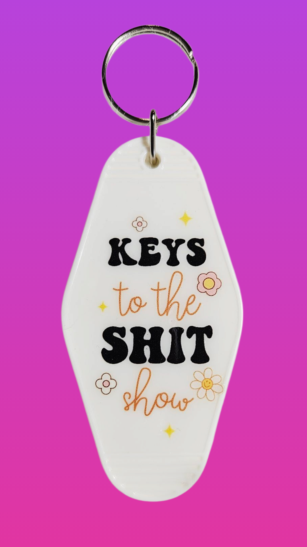 KEYS TO THE SHIT SHOW MOTEL KEYCHAIN