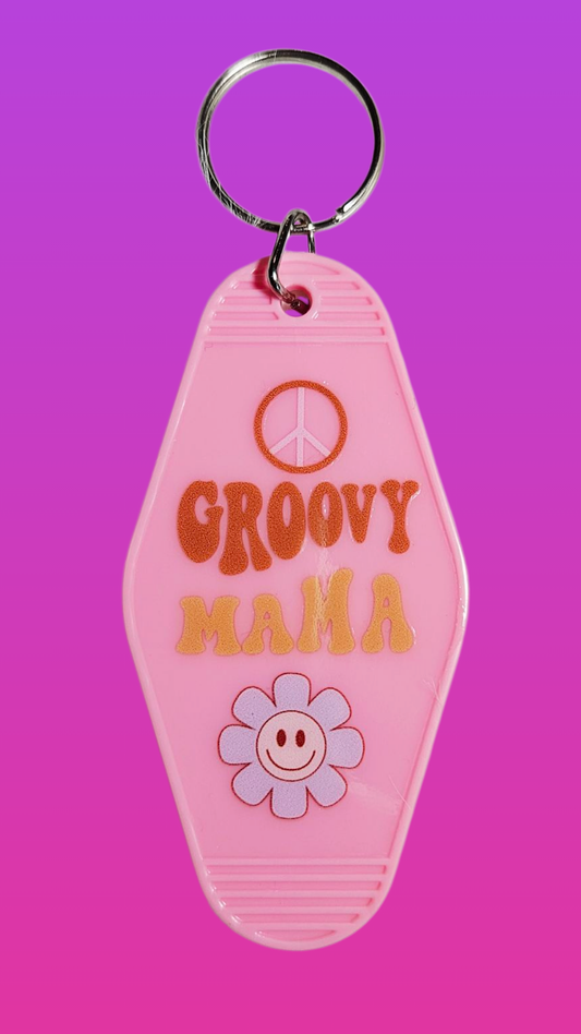 GROOVY MAMA MOTEL KEYCHAIN