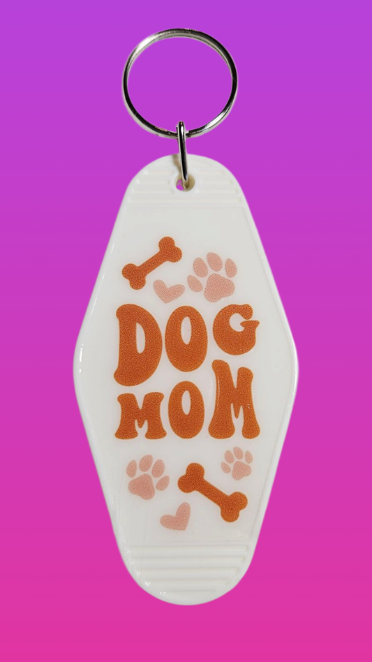 DOG MOM MOTEL KEYCHAIN