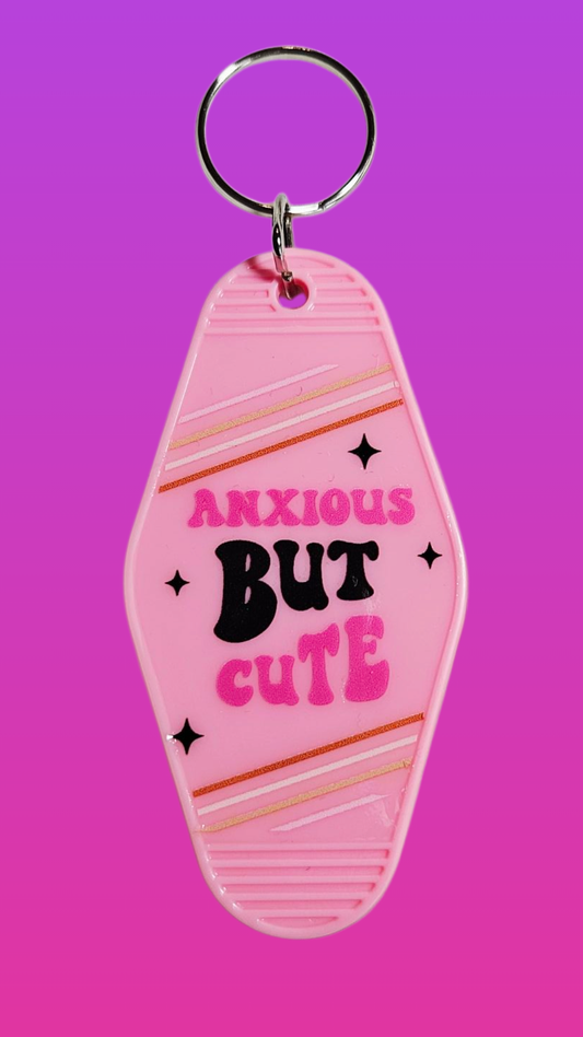 ANXIOUS BUT CUTE MOTEL KEYCHAIN