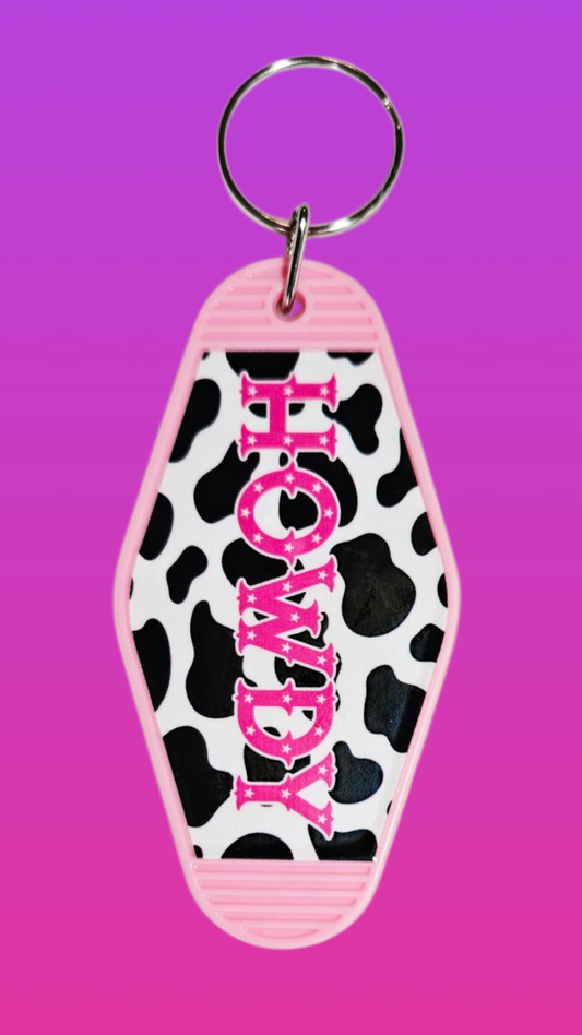 HOWDY MOTEL KEYCHAIN